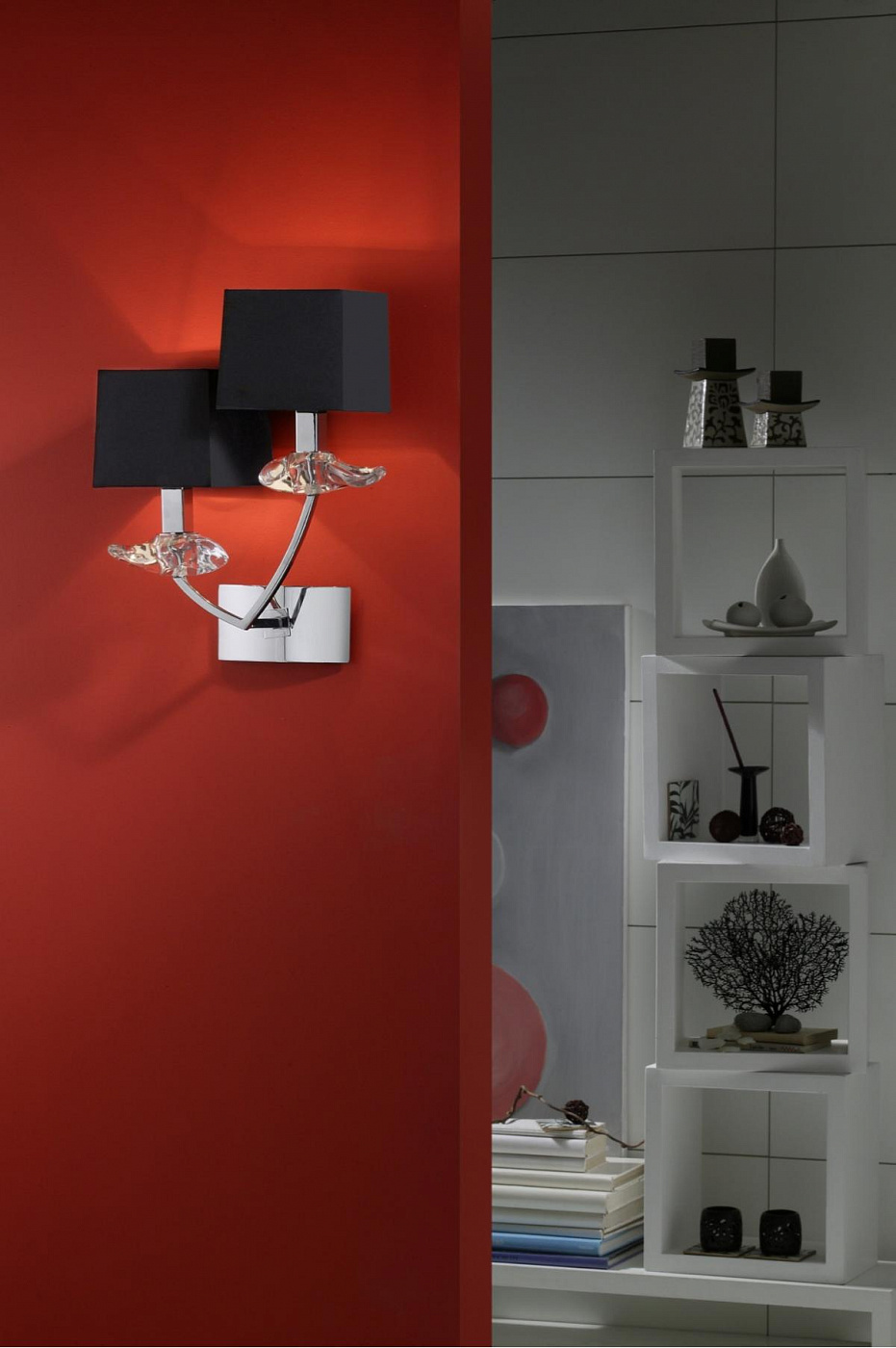 089472 Настенный светильник 2L черный Mantra Akira - Вид №1