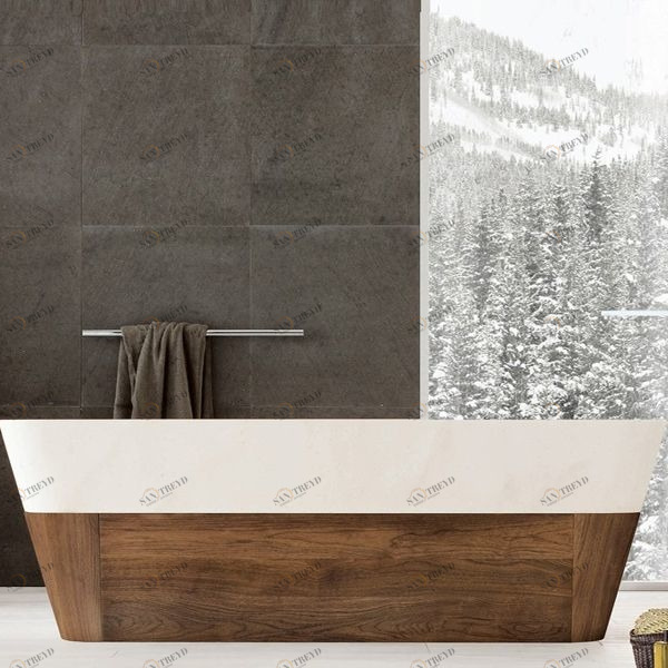 ВАННА ОТДЕЛЬНОСТОЯЩАЯ НА ДЕРЕВЯННОЙ БАЗЕ DUO 180X90 СМ Neutra Design DUOV6BLV