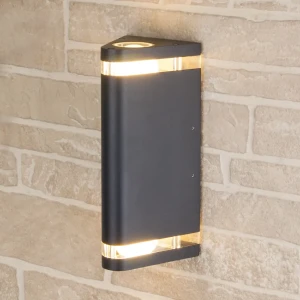 Бра уличное Elektrostandard «Techno» 1484, 2хE27, IP54, цвет чёрный