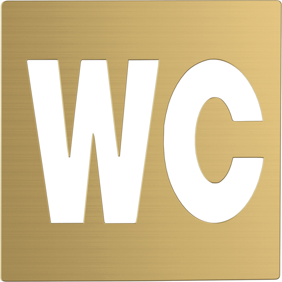 A885-L_WC Знак из нержавеющей стали «WC»