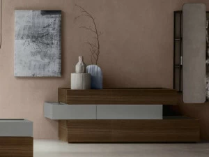 ZANETTE Комод из дуба со встроенными ручками Night moove