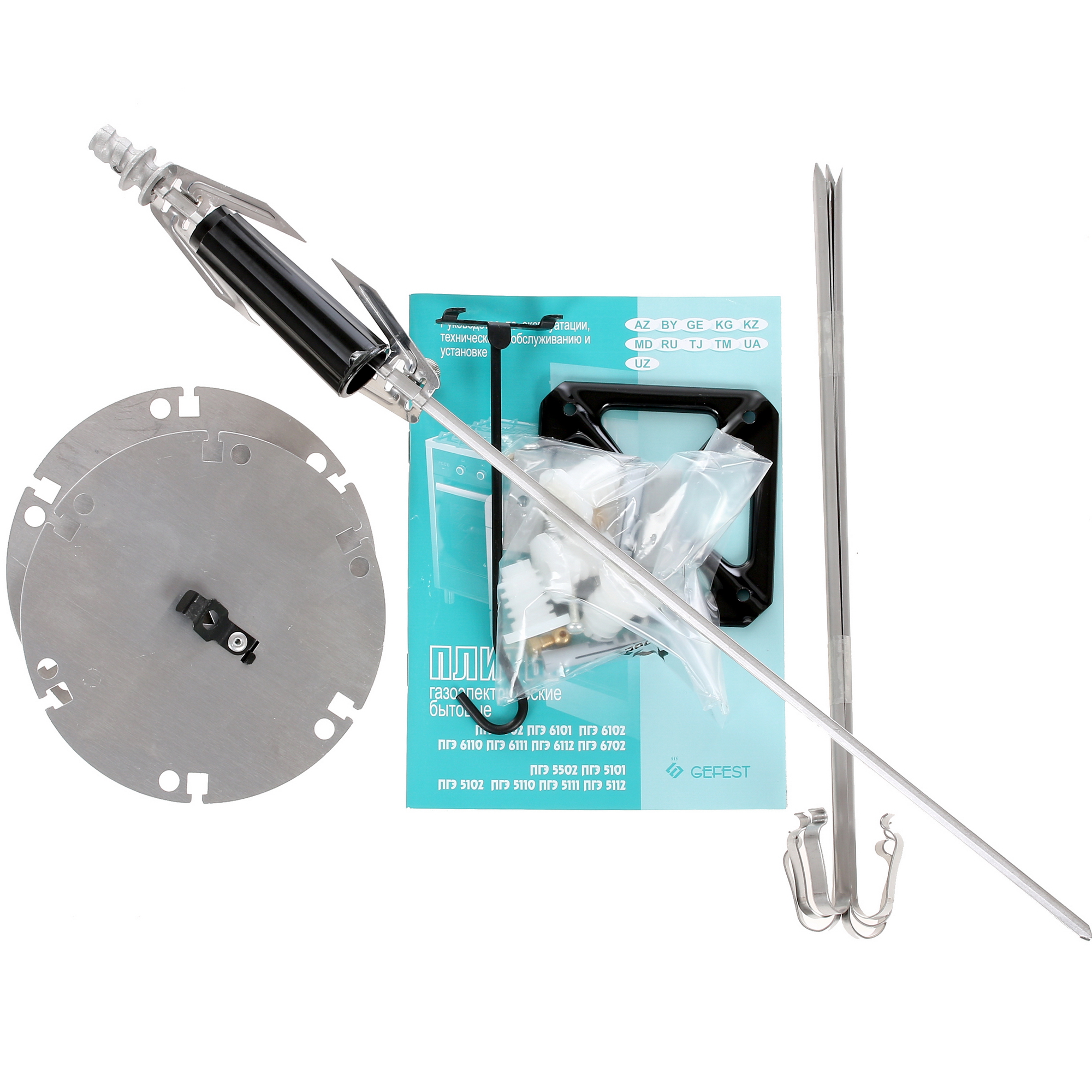 1089390 Комбинированная плита Gefest 6502-03 0044 черный STDN-0139116 - Вид №8