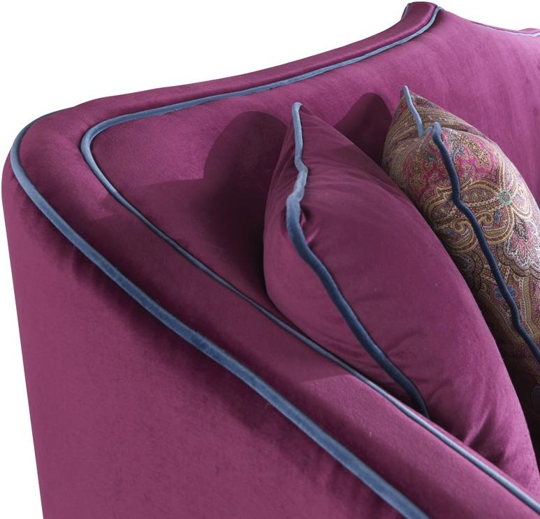 ETRO Home Interiors 3-х местный бархатный диван Amina E.ami.211.b - Вид №2