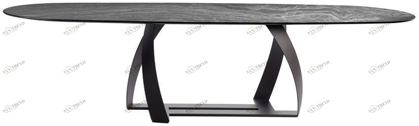 Potocco Овальный мраморный стол Bon bon 770/tg-o