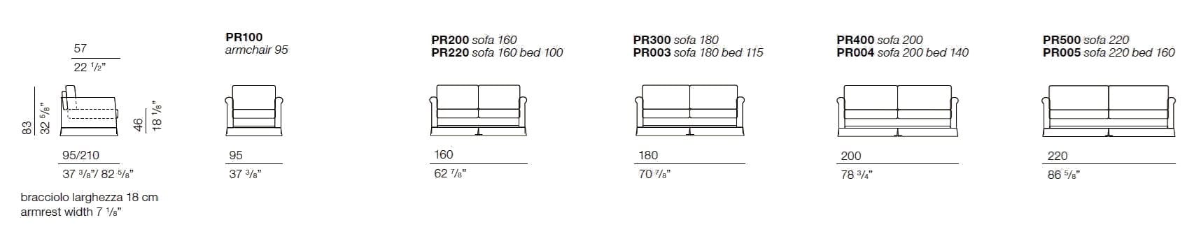 Ткань раскладной диван-кровать BODEMA PRINCE ARCH-00038740 - Вид №8