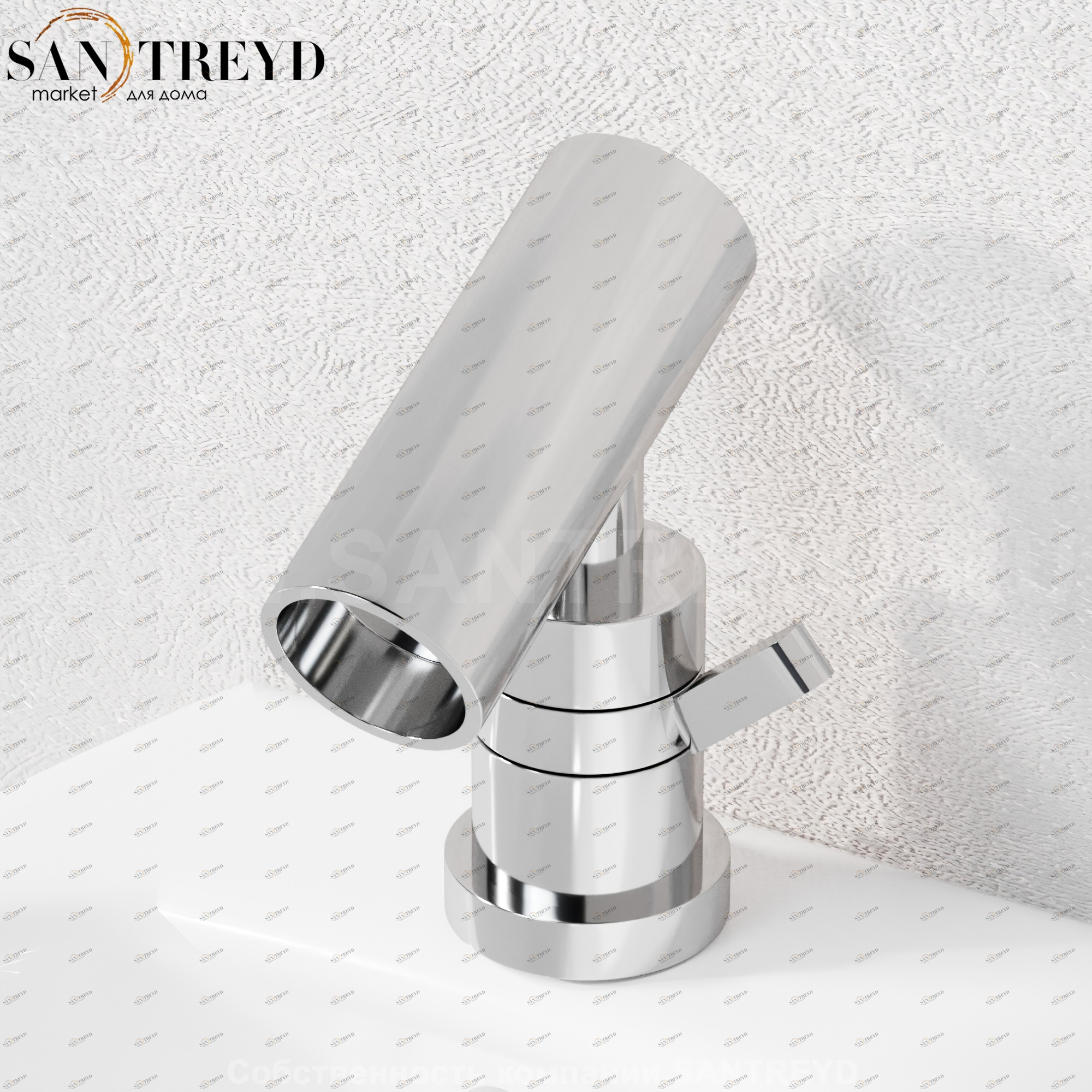 Смеситель ARUB0950S SQUARE для биде хромированный Agape