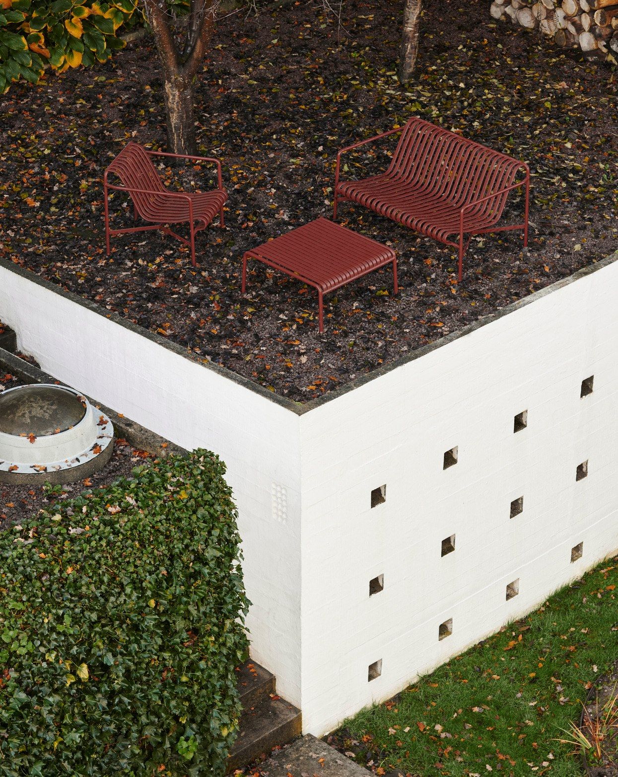 Стальное садовое кресло с подлокотниками Hay Палисад ARCH-00128999 - Вид №42