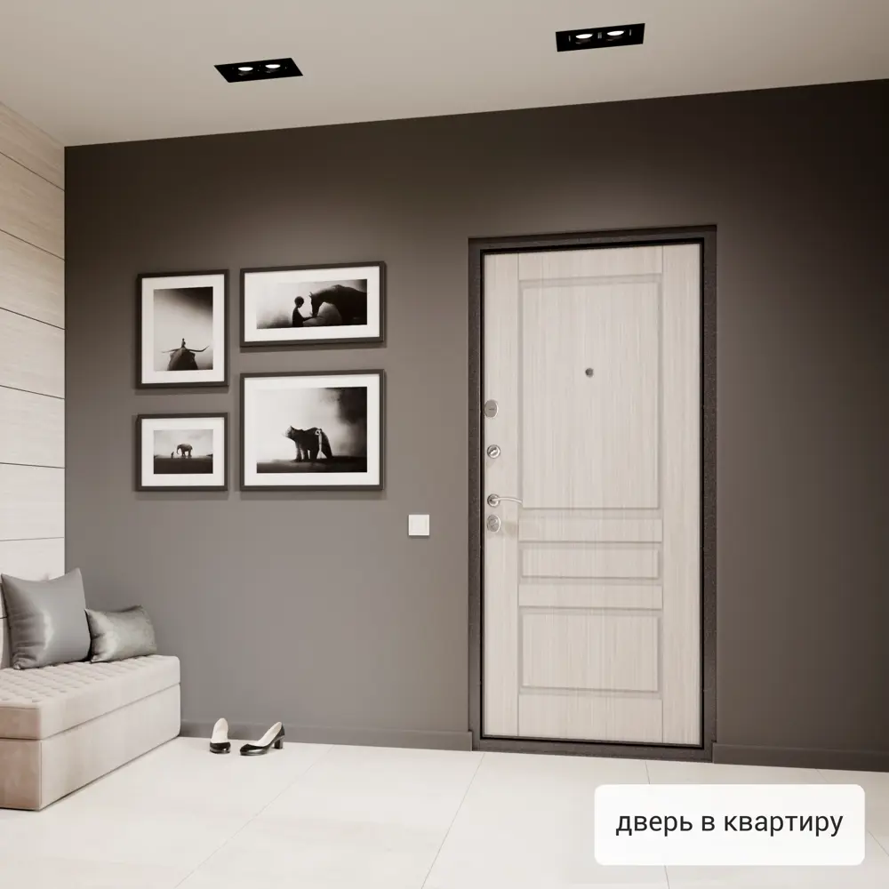 Дверь входная металлическая Страйд, 950 мм, правая, цвет летиция перл РР TOREX STLM-2021954 - Вид №15