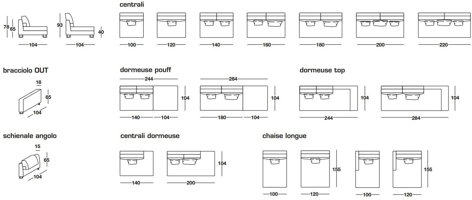Frigerio Salotti Модульный тканевый диван Davis sun-id-1397698 - Вид №3