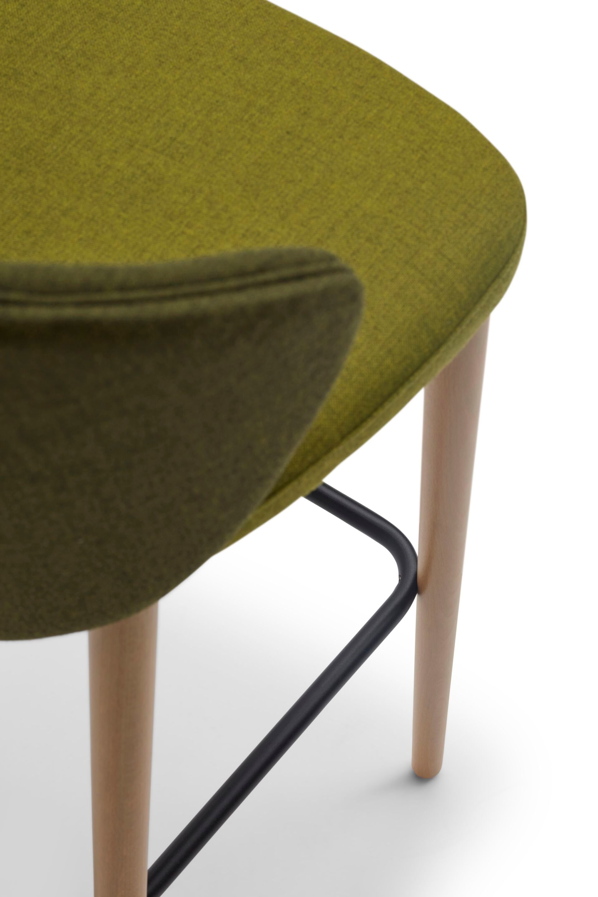 Высокий стул с тканевой подкладкой со спинкой Origins 1971 Meggie ARCH-00110587 - Вид №2