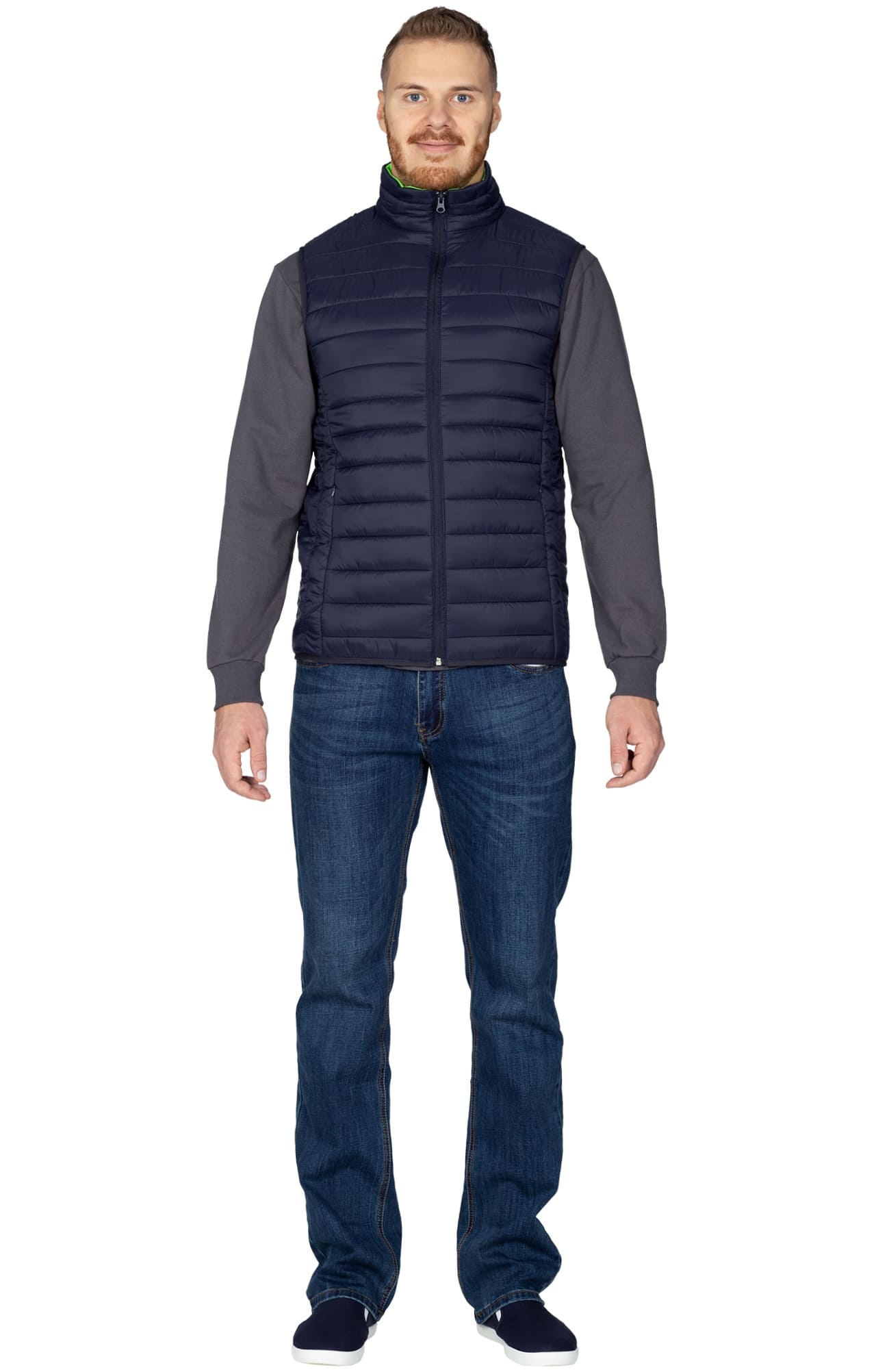 69665 Жилет стеганый  dark blue El-Risto  Демисезонная одежда размер XS (84)  - Вид №2