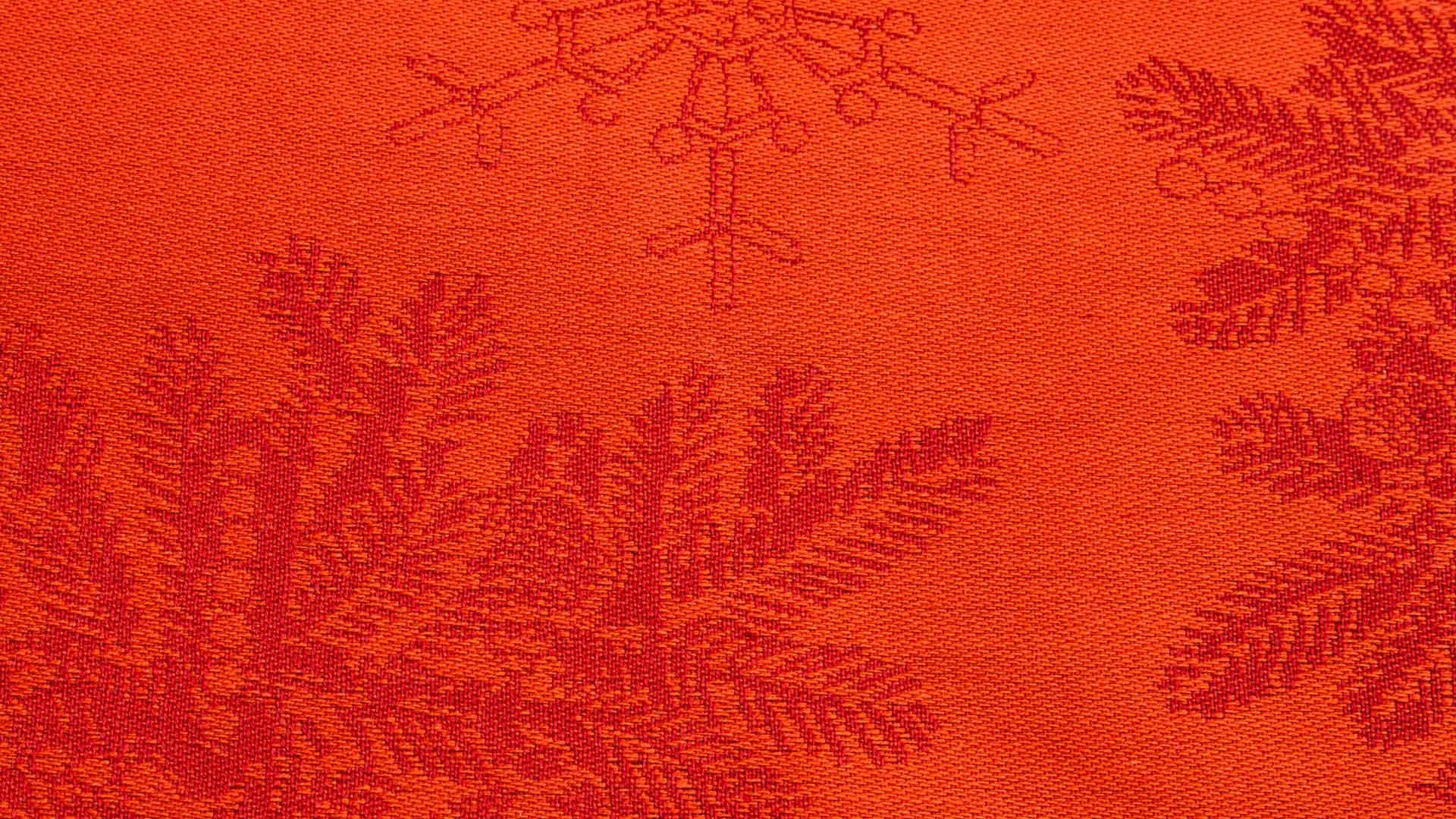 10574178 Garnier-Thiebaut Скатерть 175x305см "Ёлочка" (красная) Ткань 