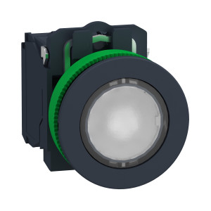 XB5FWCUST01 КНОПКА 22ММ 24В БЕЛАЯ С ПОДС, ЗАПОД,CUST Schneider Electric Harmony XB5