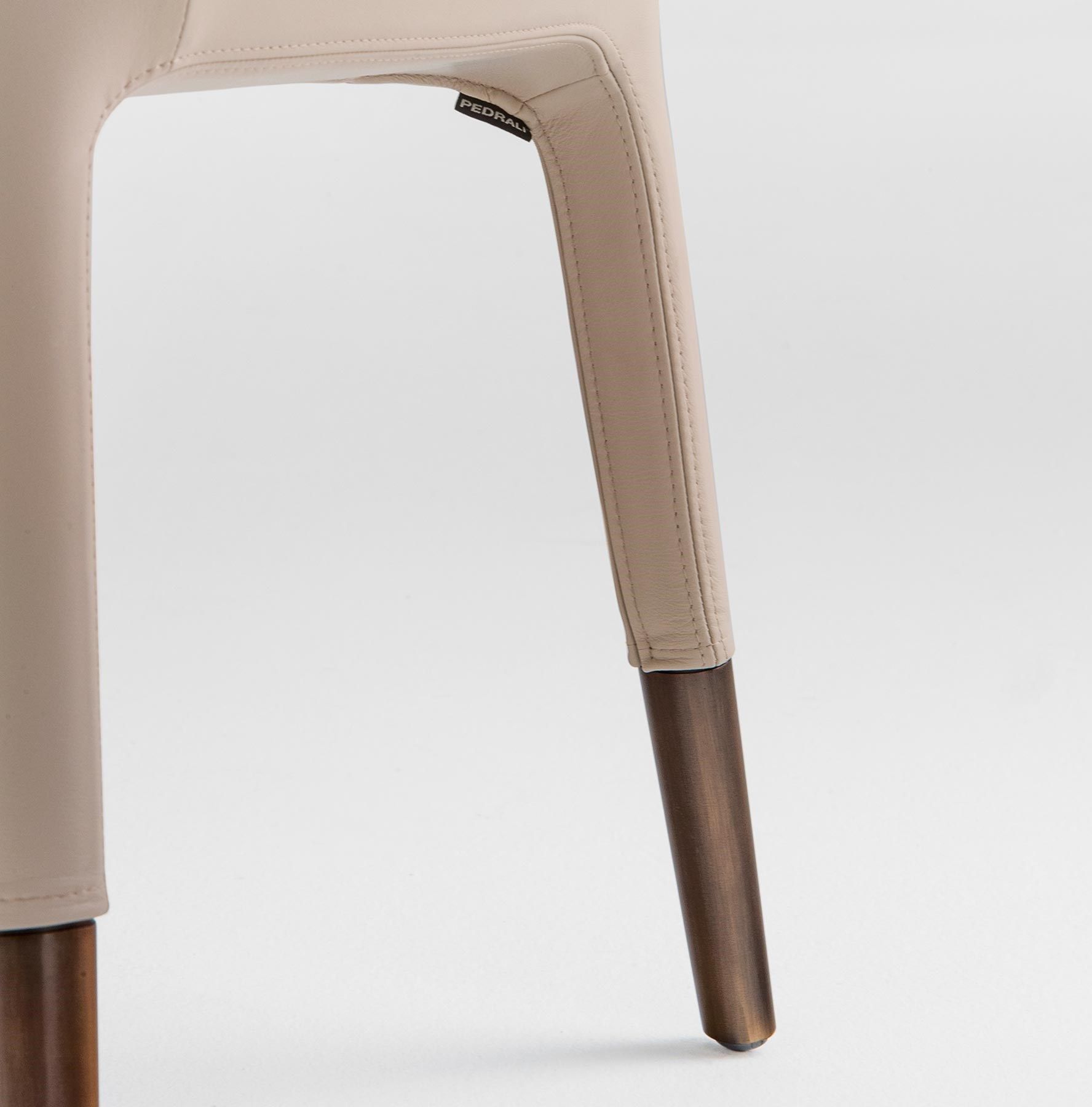 Кожаный мягкий стул для ресторана Pedrali ARCH-00031105 - Вид №4