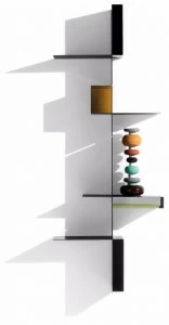 MDF Italia Модульный подвесной книжный шкаф из листового металла Random