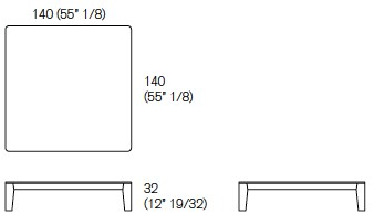 Agapecasa Журнальный столик квадратный Compensato sun-id-1436788 - Вид №4