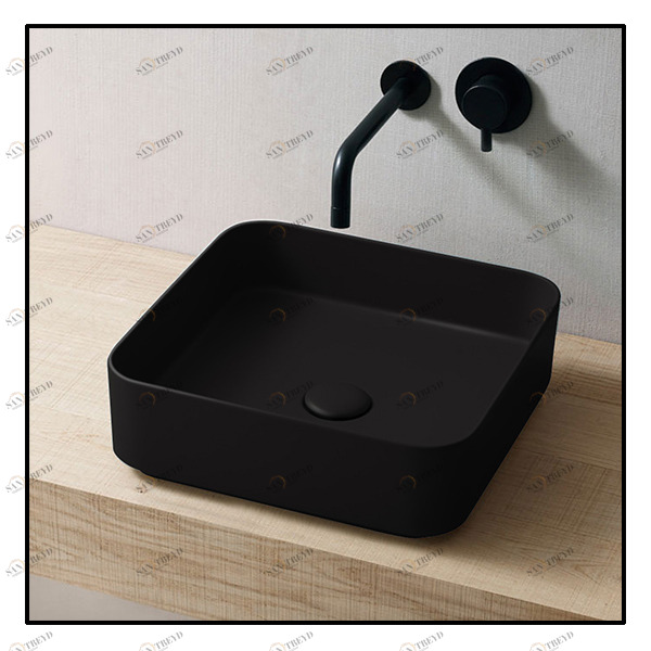 SHCOLAQ40LV Накладная раковина на столешницу  квадратная Ceramica Cielo 