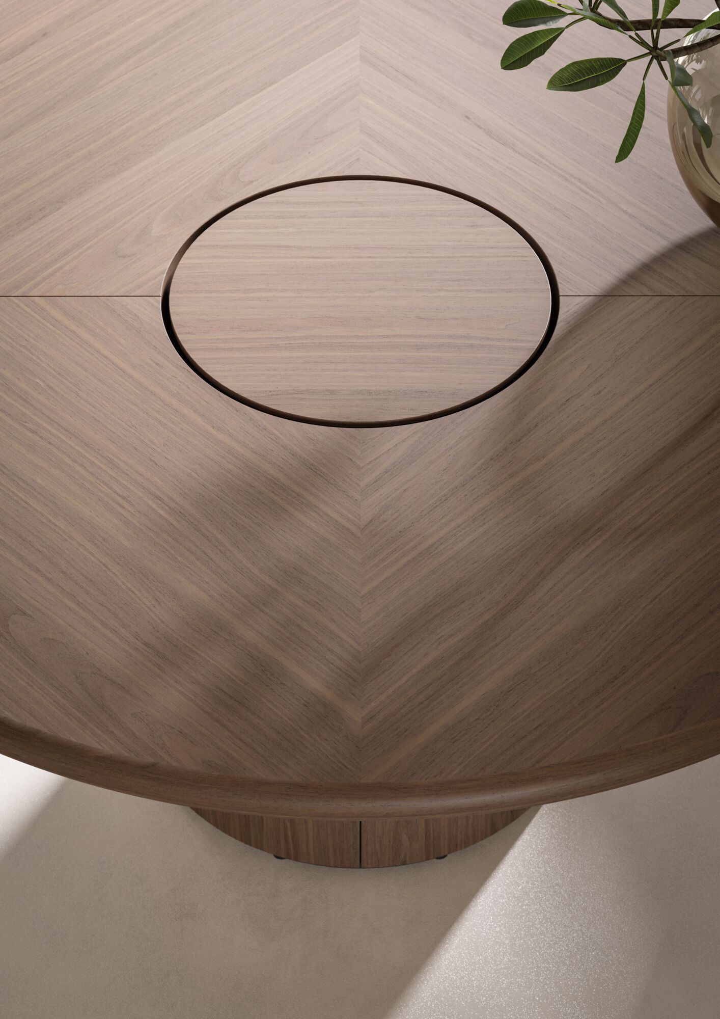 Круглый деревянный стол для совещаний с системой люверсов PROF Dea ARCH-00104400 - Вид №2