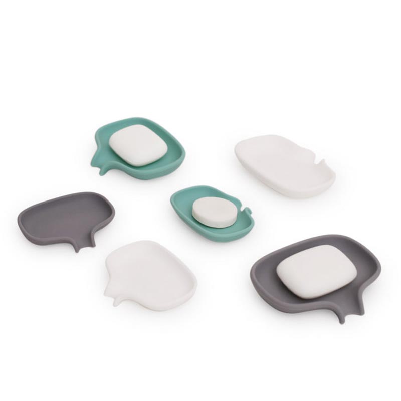 263826 Мыльница с носиком для слива серая Bosign  - Вид №5