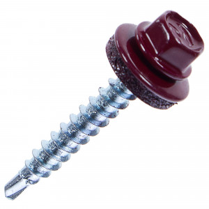 11133802 Саморезы металл-дерево 4.8x35 мм цвет красный, 250 шт.