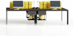 CUF Milano Скамья со звукопоглощающими панелями и центральной полкой Seventy seven