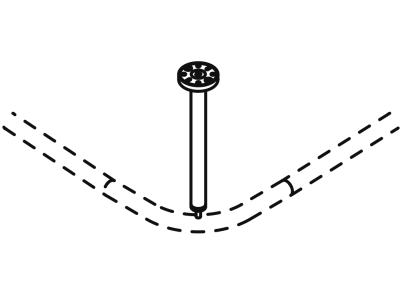 900.34.000XA потолочная подвеска HEWI System 900 - Вид №2