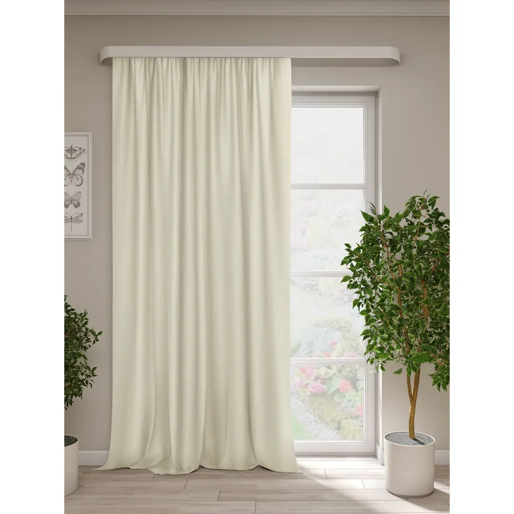 Штора на ленте димаут Ален 140x270 см цвет экрю 89354407 STLM-2212015 Altali 