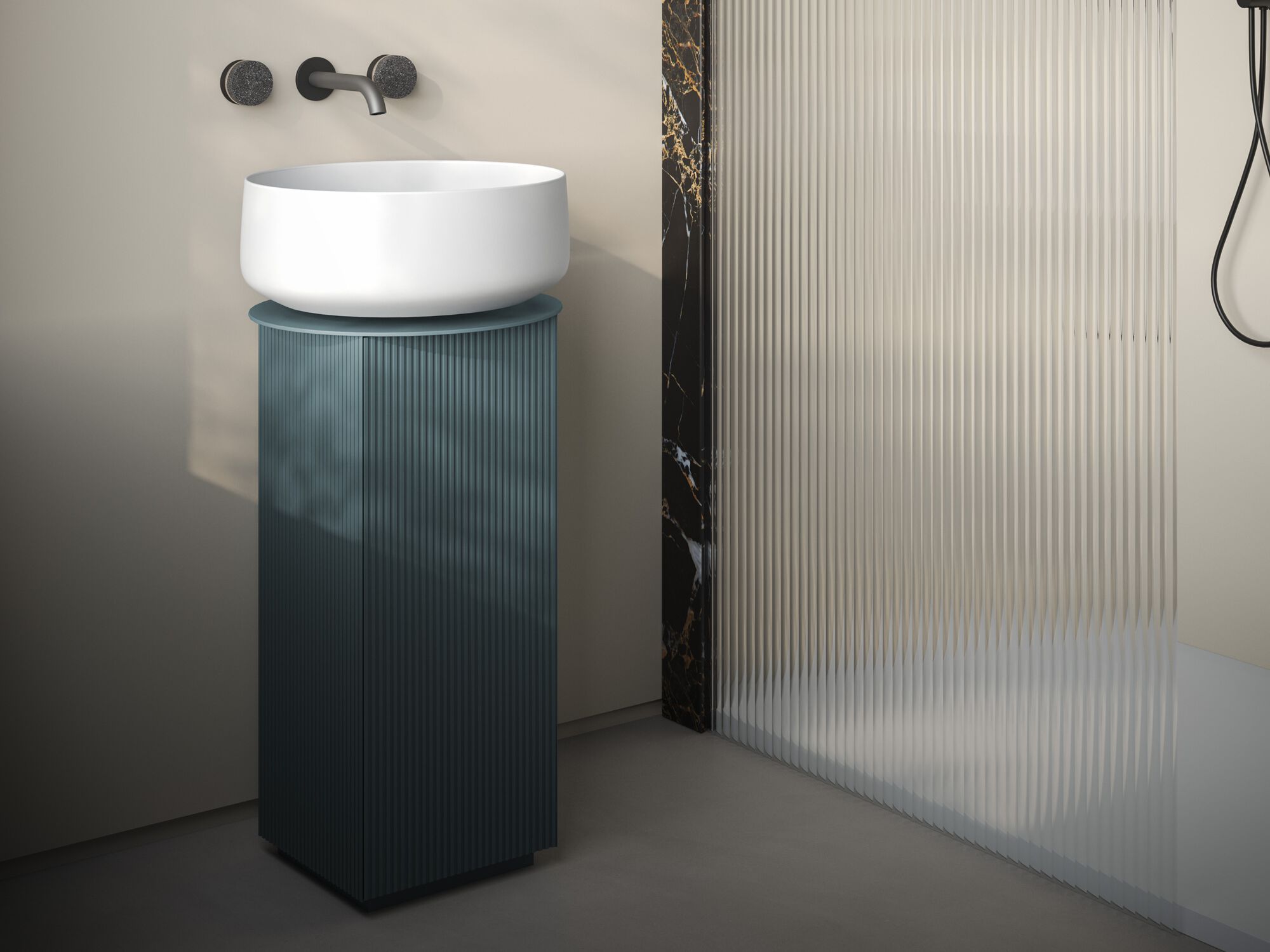 Деревянный напольный умывальник с дверцами ArtCeram MONO ARCH-00063919