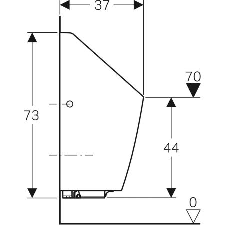 116.083.00.1 Писсуар сенсорный настенный Geberit  - Вид №3