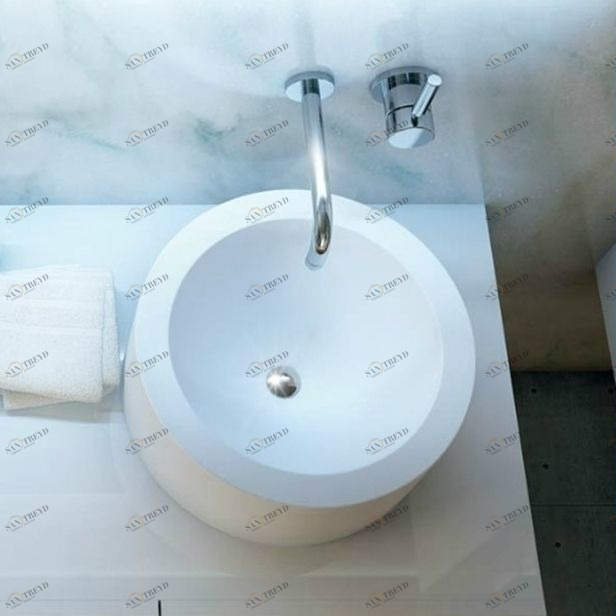 LTB070340 Накладная раковина на столешницу  овальная MOMA Design 