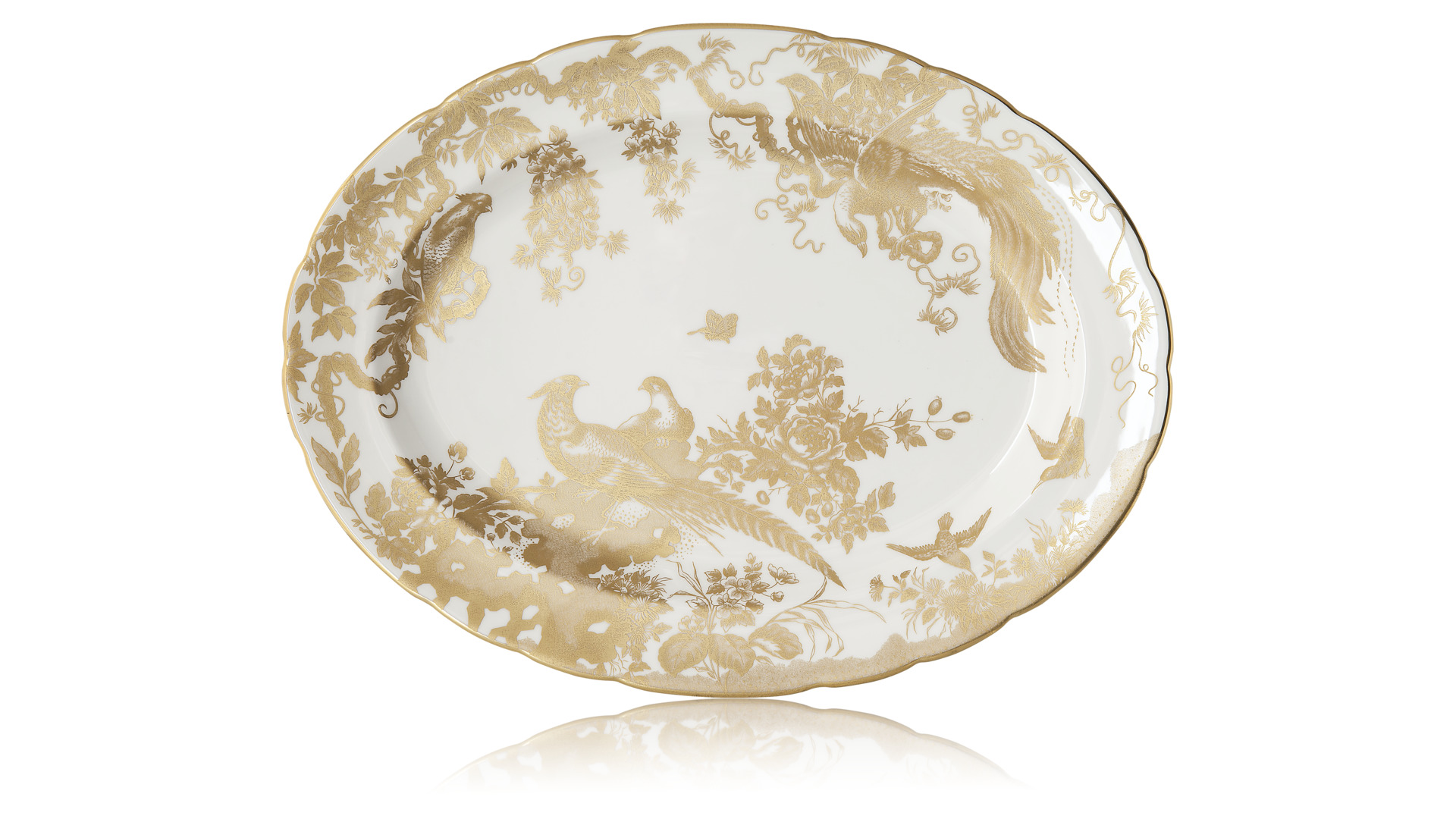 10594800 Royal Crown Derby Сервиз обеденный Royal Crown Derby "Золотые птицы"  6/23 Фарфор костяной  - Вид №5