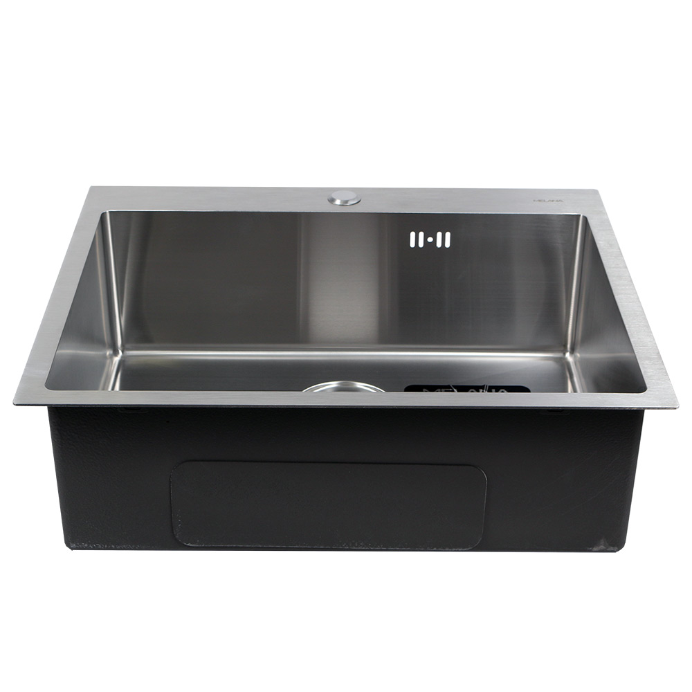 Мойка H6151 MELANA ProfLine 3,0/200 САТИН врезная прямоугольная с коландером H6151 H6151 сатин - Вид №8