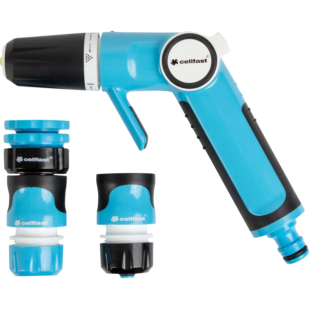 Набор Пистолет для полива Cellfast Eco Plus с коннекторами 1/2" 2 режима STLM-2139581