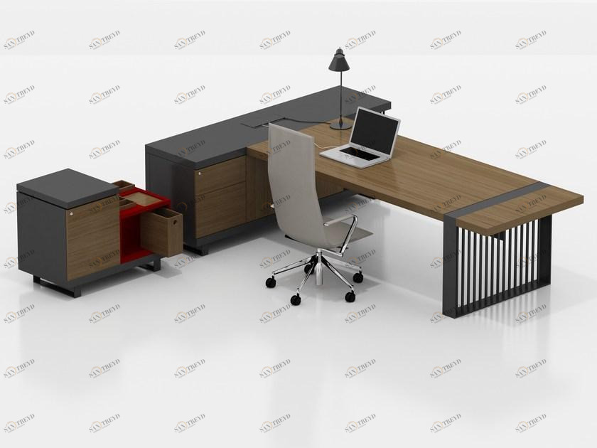 Tuna Ofis Рабочий стол со встроенной полкой Corinth sun-id-1479042