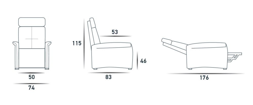 Кресло-Подъемник Lift-Relax 1 Motore  Spaziorelaxitalia  Kubrik Kubrik Lift-Relax 1 Motore  - Вид №4