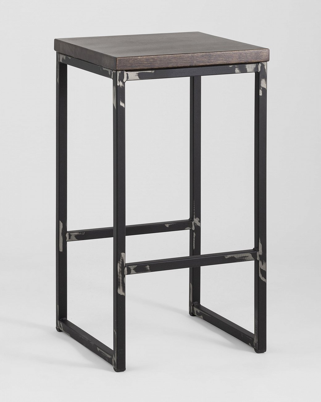 Барный стул коричневый с деревянным сиденьем "Симпл" STOOL GROUP  00-3945990 Коричневый  - Вид №1