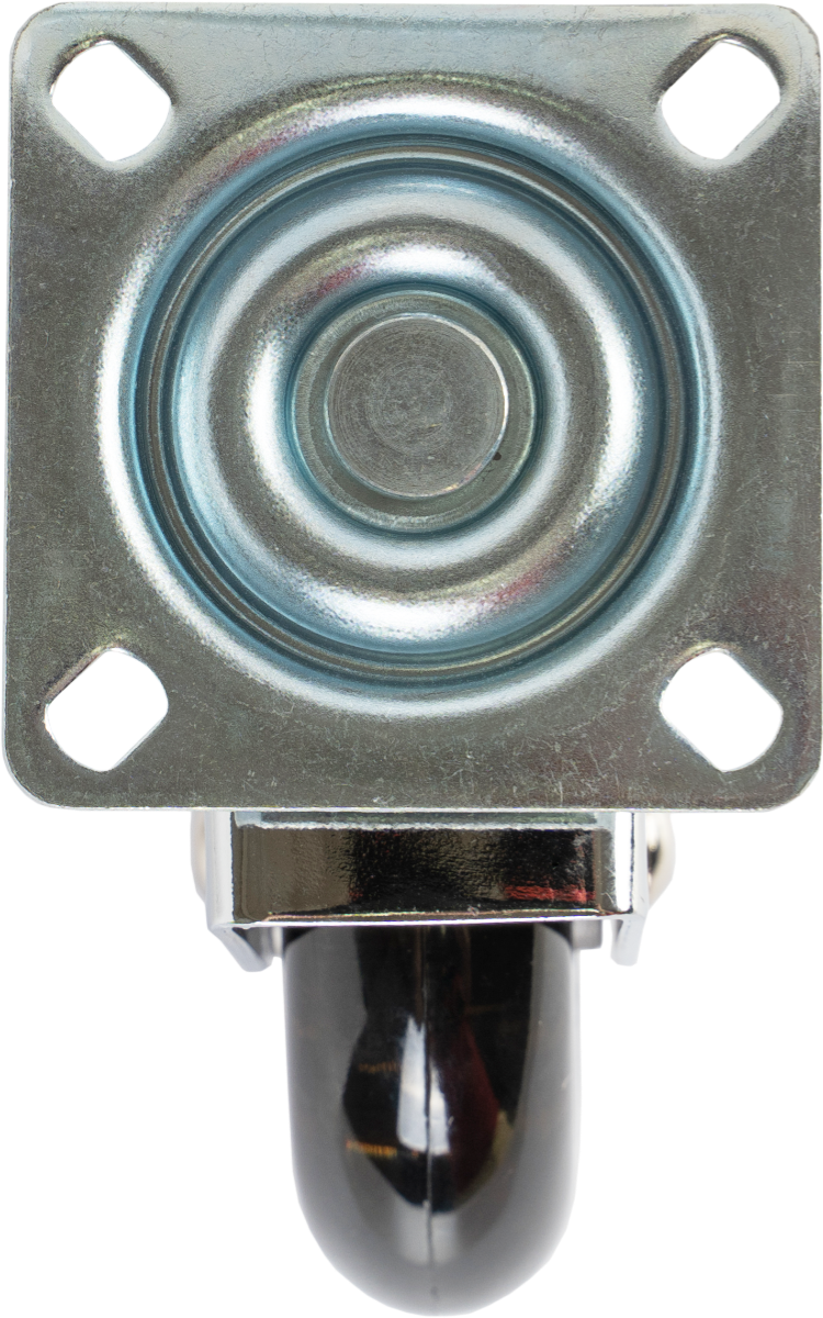 Мебельное колесо поворотное , на платформе, без тормоза, D75, черный LJPS0232 Public Steel Россия  - Вид №2