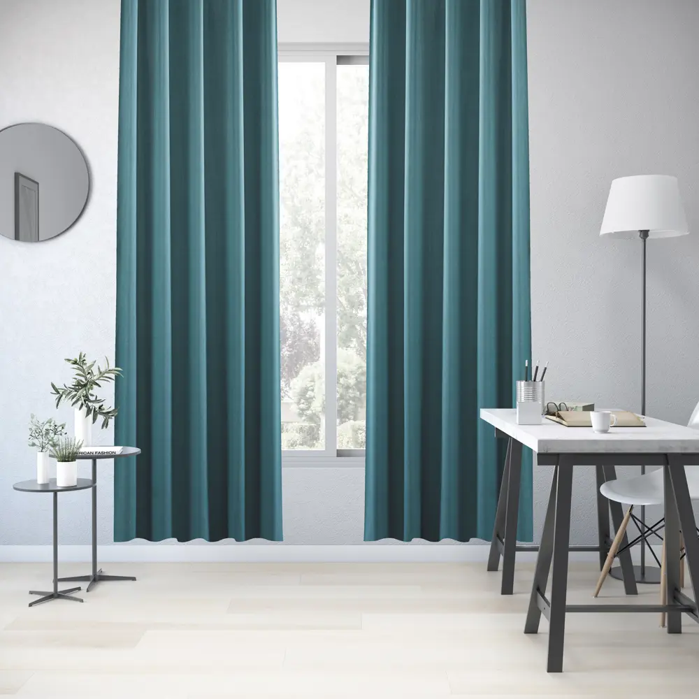 Штора на ленте Inspire Mirra 140х280 см цвет зеленый 86255249 STLM-2091033  - Вид №5
