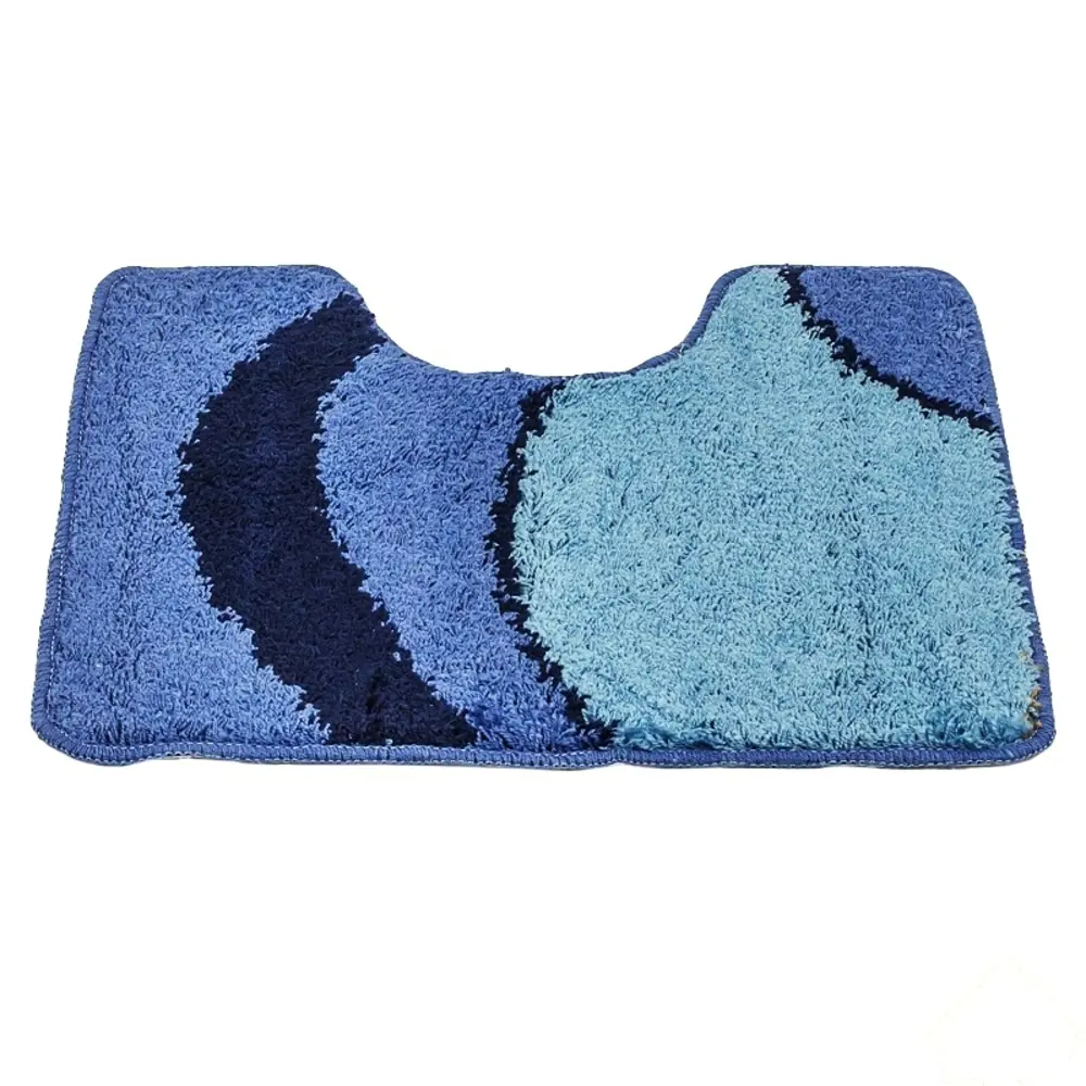 Коврик для туалета Волна голубой, 40x50 см MR PENGUIN Без серии STLM-2071190