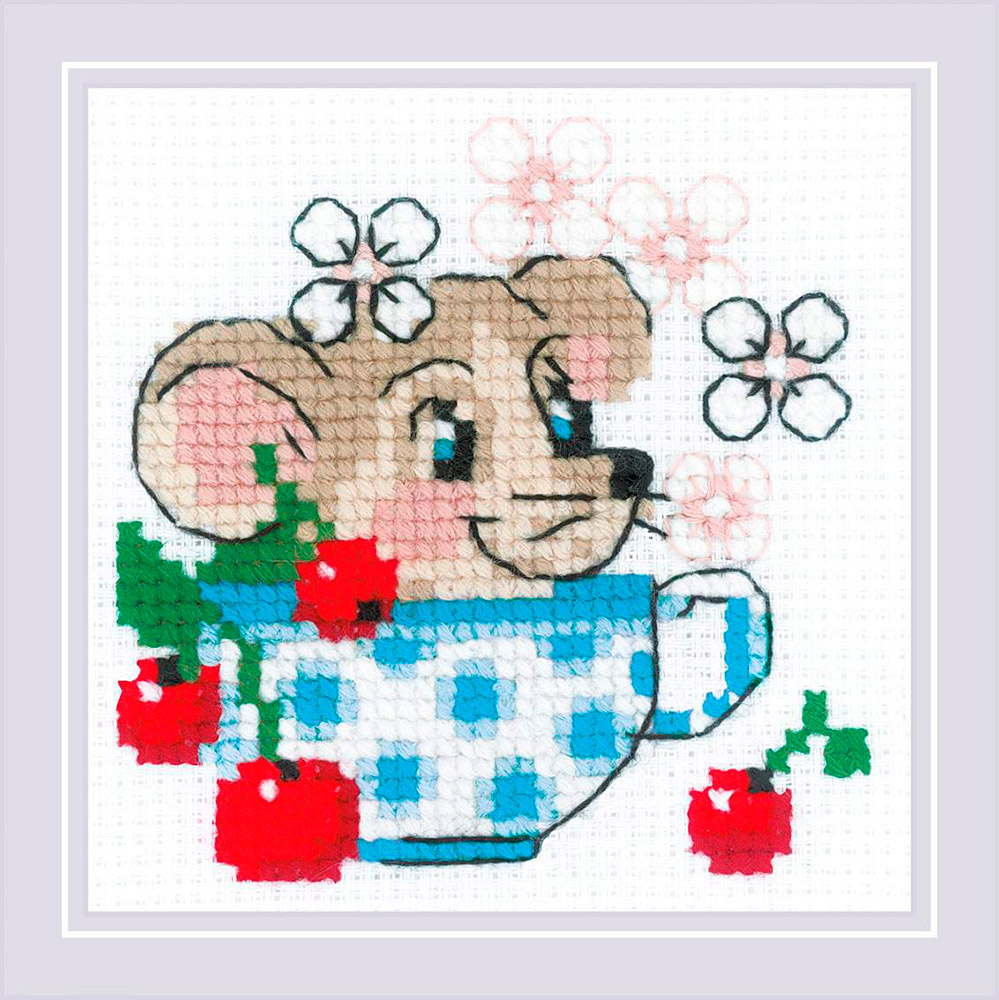 1837 Набор для вышивания День варенья 10 х 10 см RIOLIS Сотвори Сама 