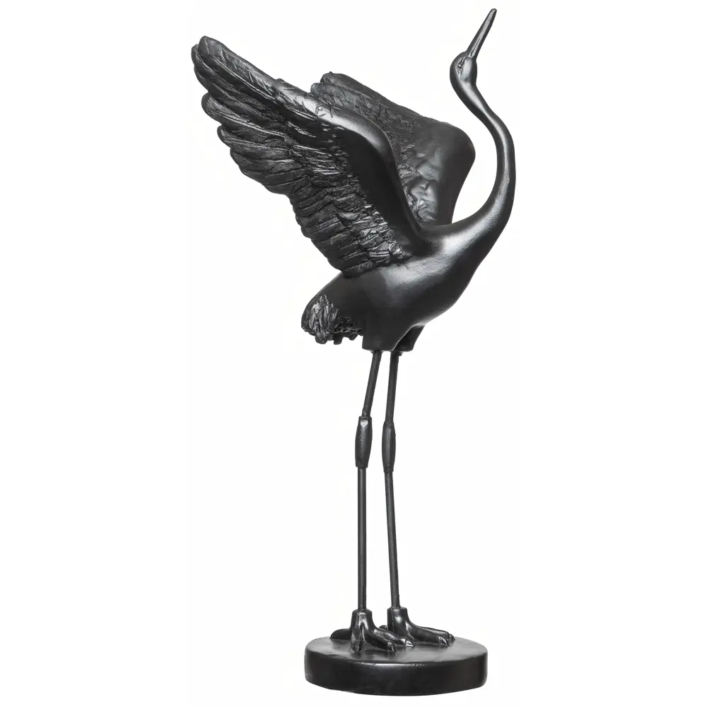 Статуэтка Цапля смола черный 30.8 см Santreyd STLM-2101602