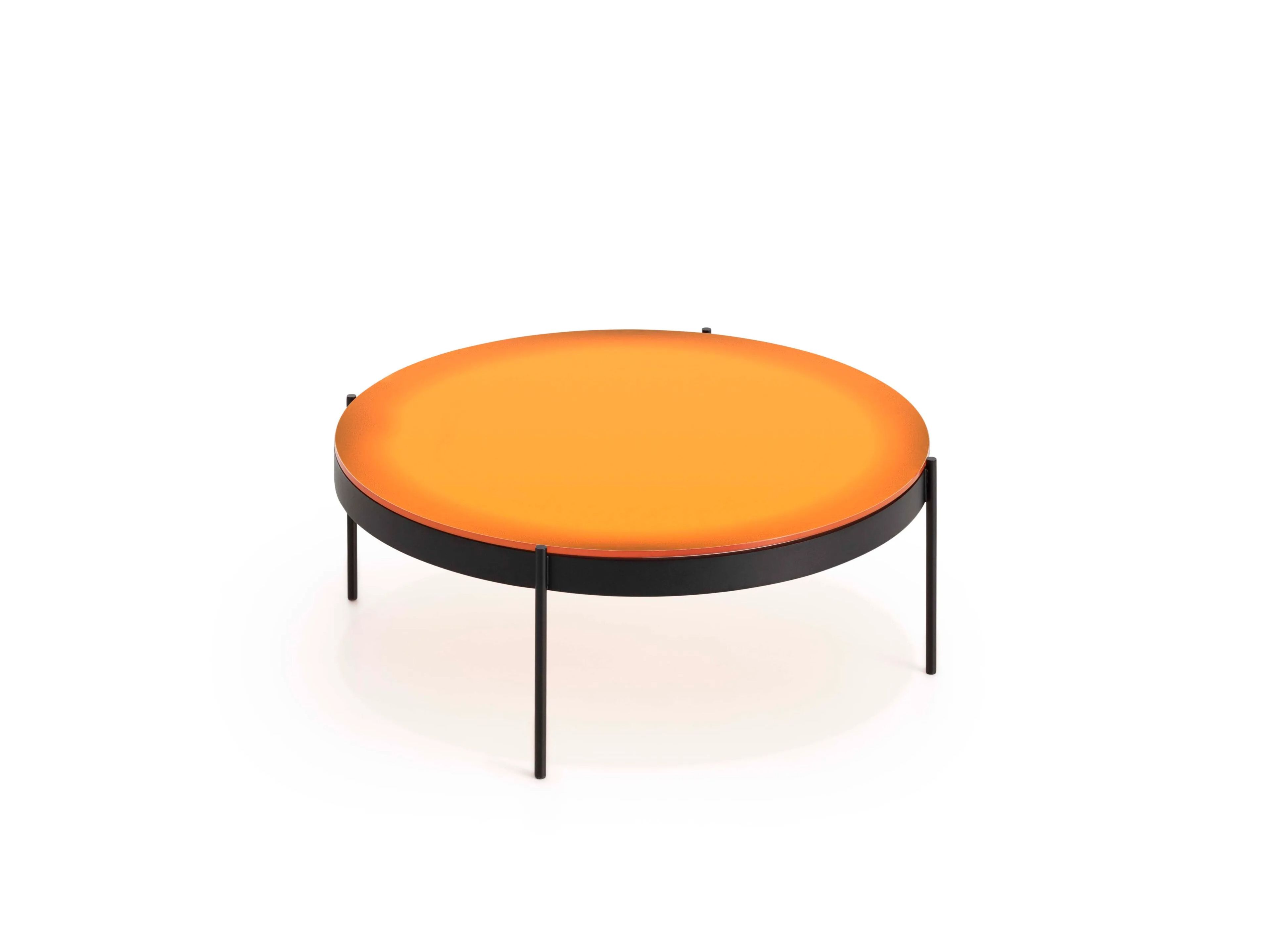 Круглый низкий журнальный столик из закаленного стекла GANDIABLASCO Iris ARCH-00014495 - Вид №1