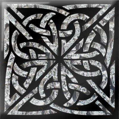 Напольная вставка Левадия платина 8х8 Роскошная мозаика sun-id-329524