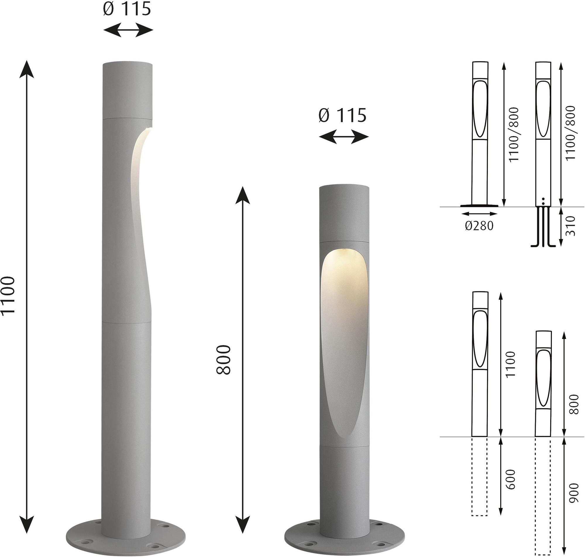 Louis Poulsen Светодиодный алюминиевый столбик Flindt sun-id-1450181 - Вид №46