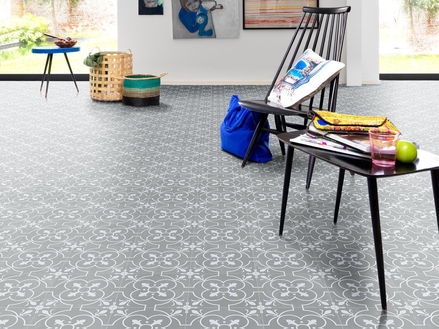 Нескользящий виниловый пол с цементным эффектом BEAUFLOR Tex-style ARCH-00102682