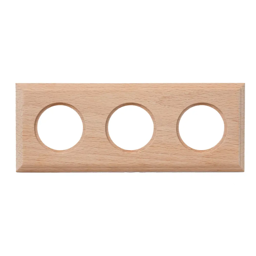 Рамка для розеток и выключателей Electraline BF4 3 поста цвет бежевый BF-17 STLM-2134050