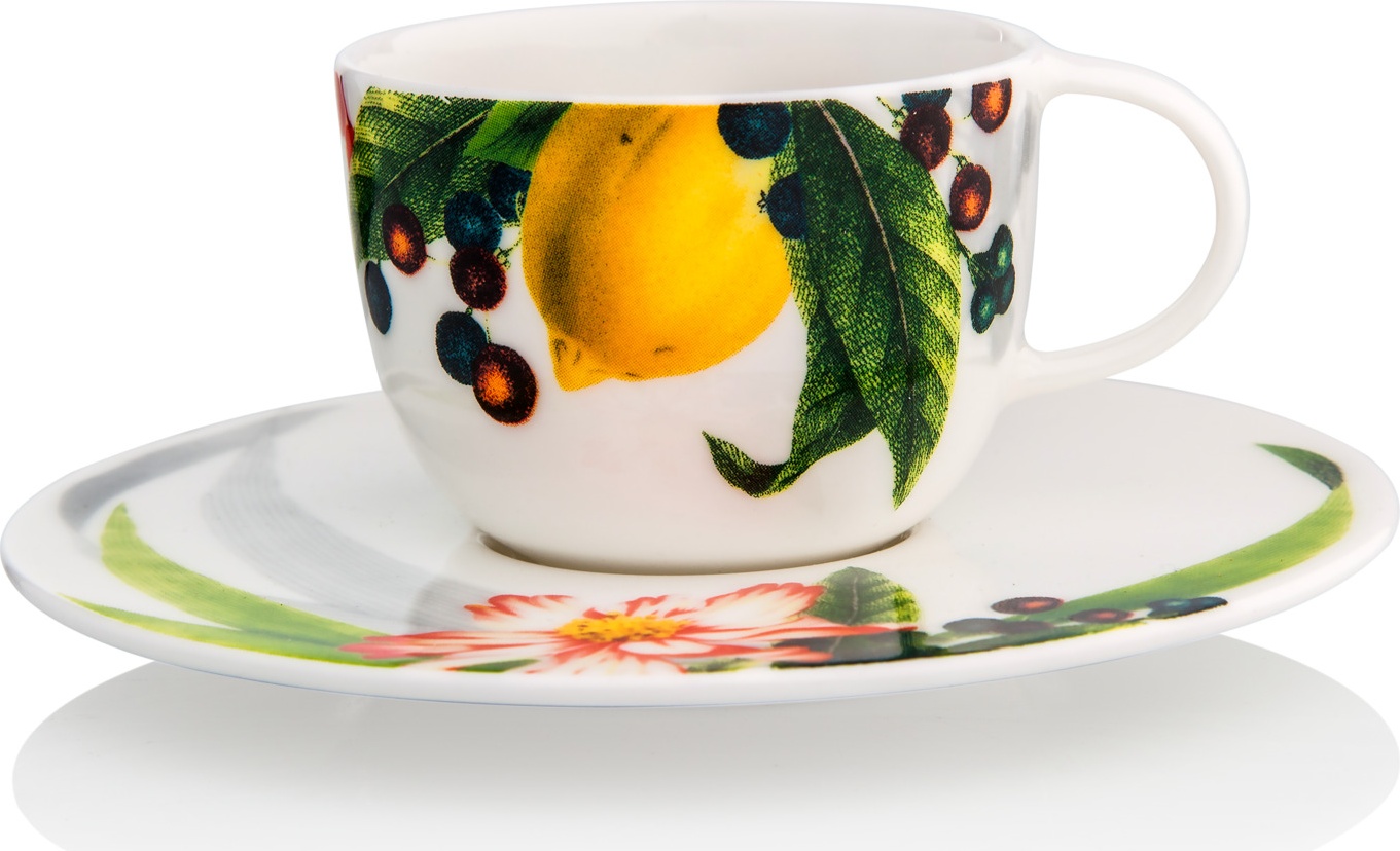 10577404 Rosenthal Чашка для эспрессо с блюдцем Rosenthal Фруктовый сад 80мл, фарфор Фарфор 