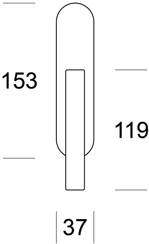 Ento Оконная ручка из латуни на розетке Unit 6203 - Вид №3