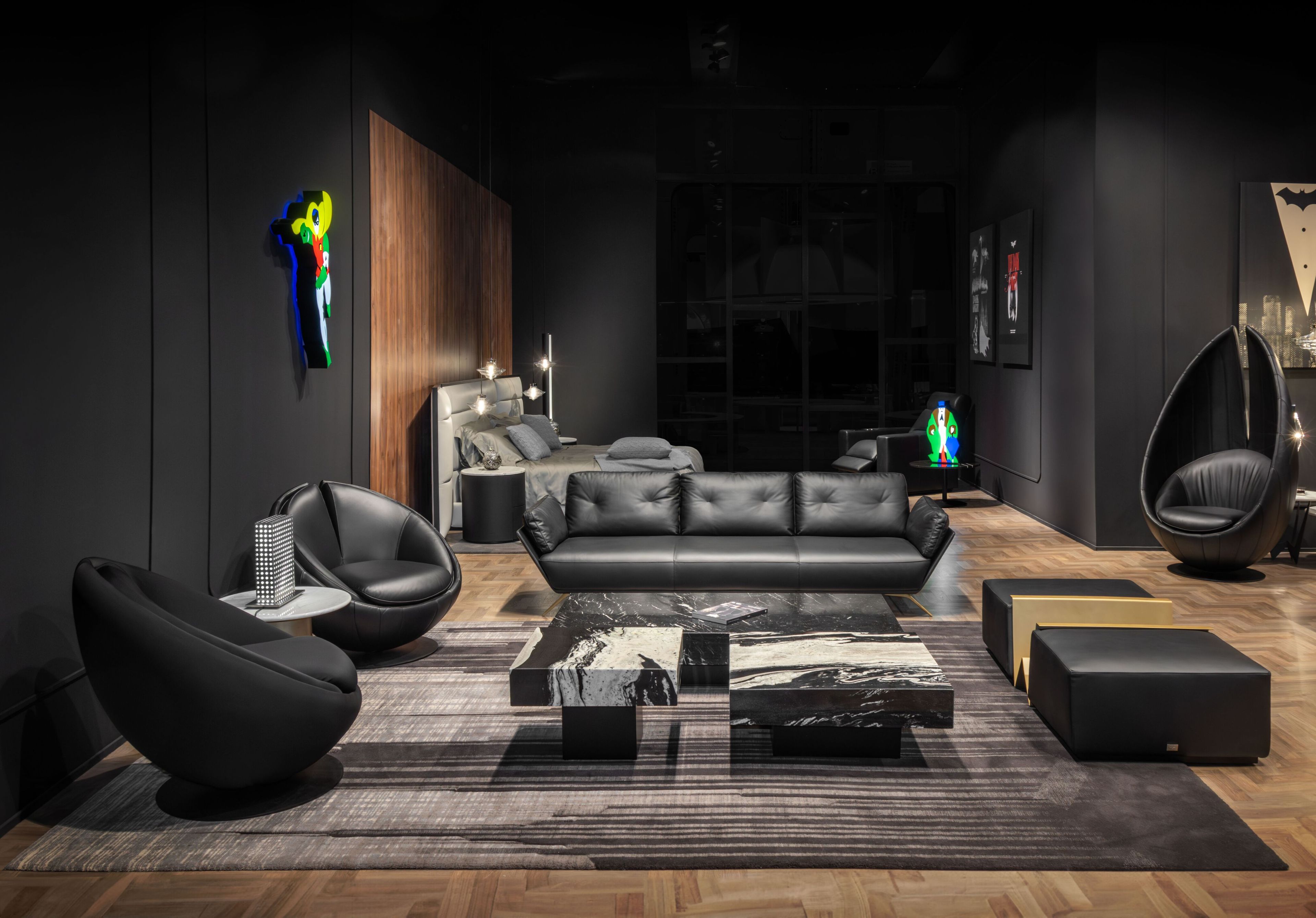 Кожаное вращающееся кресло Wayne Enterprises Home Collection WE-003/L ARCH-00086911 - Вид №6