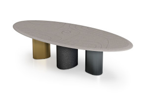 Овальный стол для совещаний из МДФ